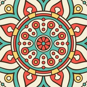 Mandala in ethnic style Stock Illustration