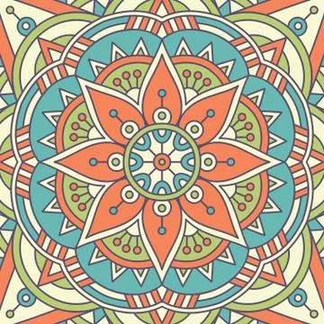 Mandala in ethnic style Stock Illustration