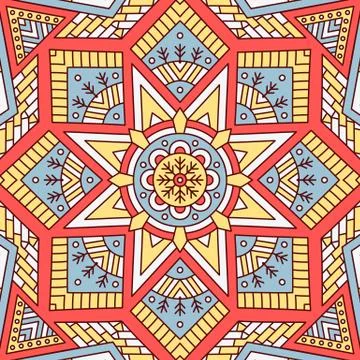 Mandala in ethnic style Stock Illustration
