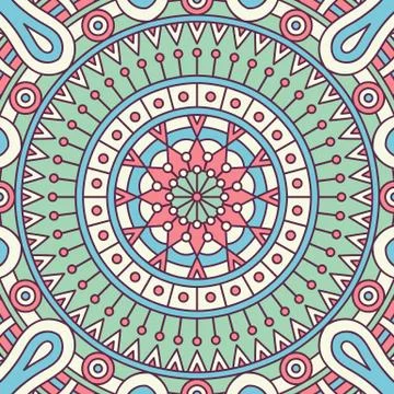 Mandala in ethnic style Stock Illustration