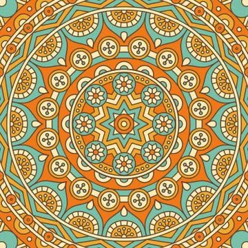 Mandala in ethnic style Stock Illustration