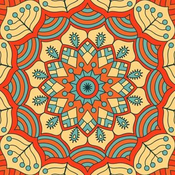 Mandala in ethnic style Stock Illustration