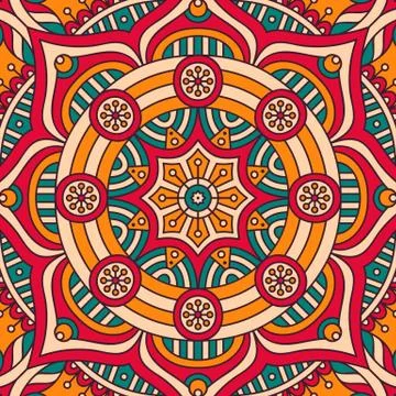 Mandala in ethnic style Stock Illustration