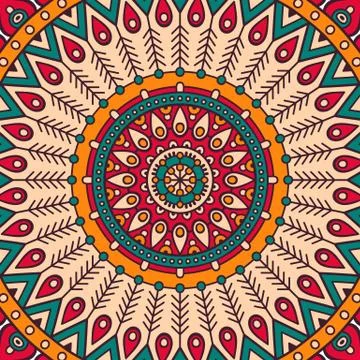 Mandala in ethnic style Stock Illustration