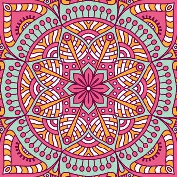 Mandala in ethnic style Stock Illustration