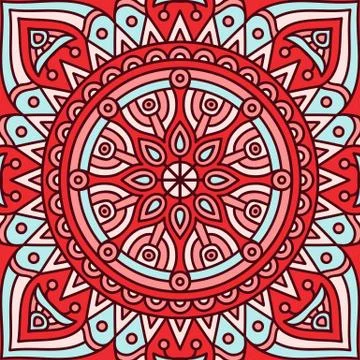 Mandala in ethnic style Stock Illustration