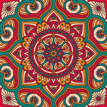 Mandala in ethnic style Stock Illustration