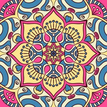 Mandala in ethnic style Stock Illustration