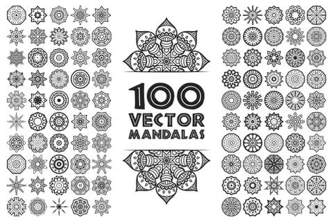 Mandala in ethnic style Stock Illustration