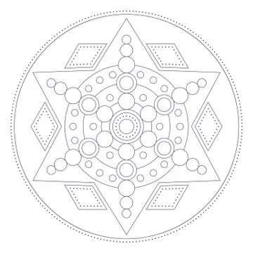 Mandala in ethnic style Stock Illustration