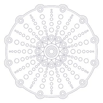 Mandala in ethnic style Stock Illustration