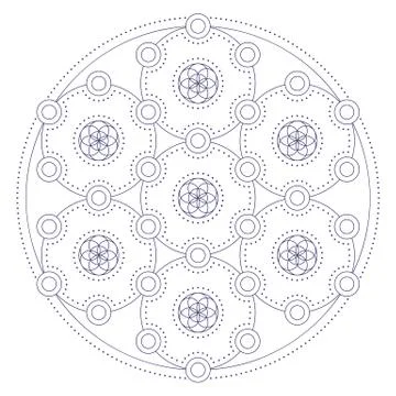 Mandala in ethnic style Stock Illustration