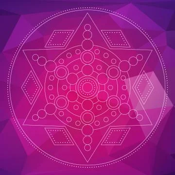 Mandala in ethnic style Stock Illustration