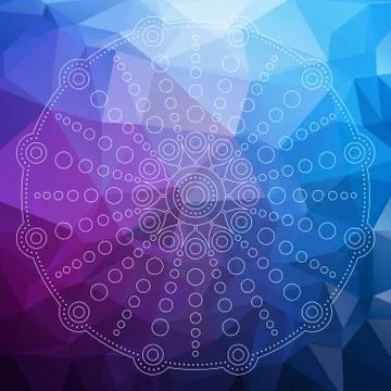 Mandala in ethnic style Stock Illustration
