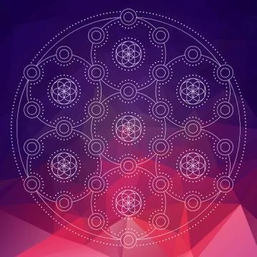 Mandala in ethnic style Stock Illustration