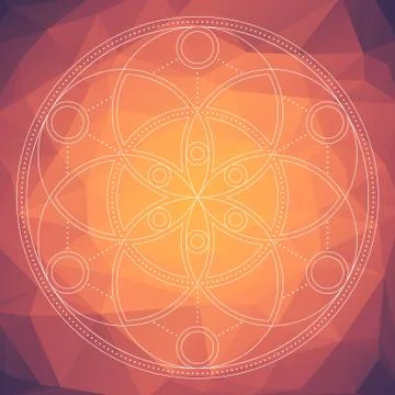 Mandala in ethnic style Stock Illustration
