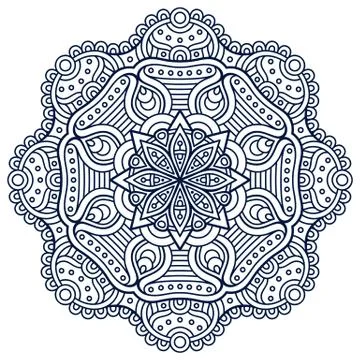Mandala in ethnic style Stock Illustration