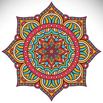 Mandala in ethnic style Stock Illustration
