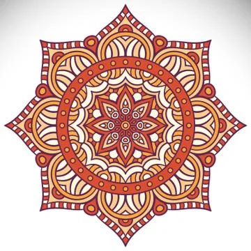 Mandala in ethnic style Stock Illustration