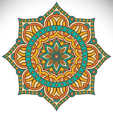 Mandala in ethnic style Stock Illustration