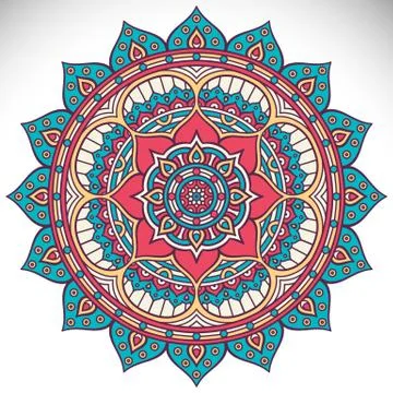 Mandala in ethnic style Stock Illustration