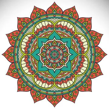 Mandala in ethnic style Stock Illustration