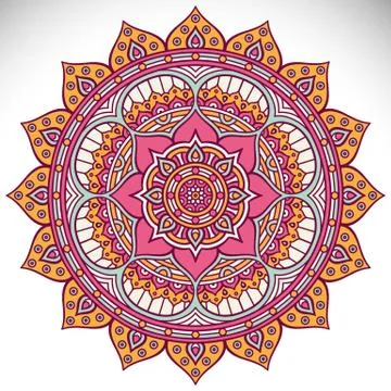 Mandala in ethnic style Stock Illustration