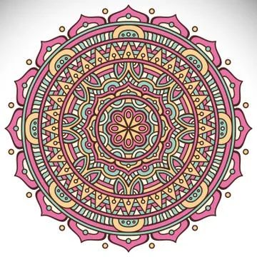 Mandala in ethnic style Stock Illustration