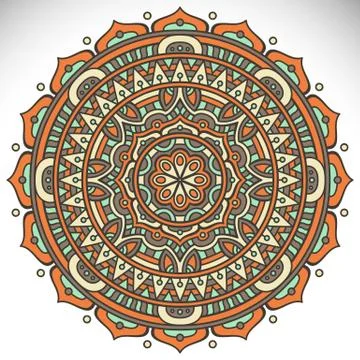 Mandala in ethnic style Stock Illustration