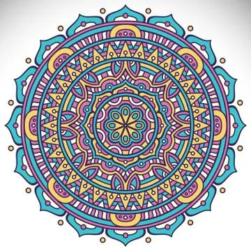 Mandala in ethnic style Stock Illustration
