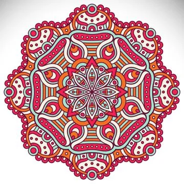 Mandala in ethnic style Stock Illustration