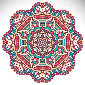Mandala in ethnic style Stock Illustration