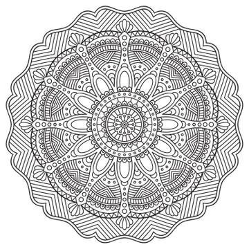 Mandala in ethnic style Stock Illustration