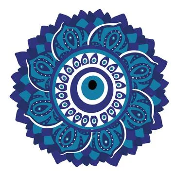 Mandala evil eye vector Stock Illustration
