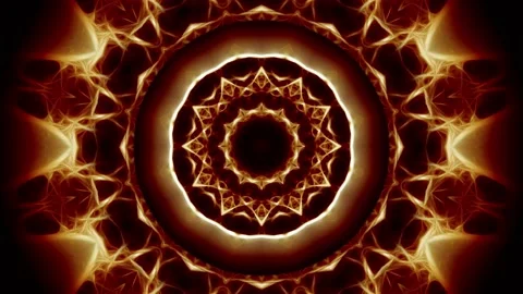 Mandala eye gold loop 4K 3840x2160 30FPS 40sec Stock Footage 141281972