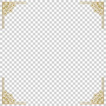 Mandala floral frame and border gold ornament concept Stock Illustration