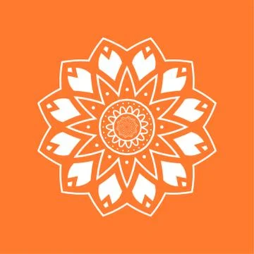 Mandala. Floral pattern 库存插图