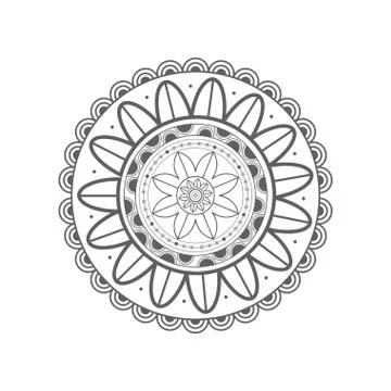 Mandala. Floral pattern Stock Illustration