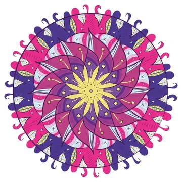Mandala floral pattern Stock Illustration