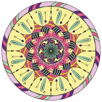 Mandala floral pattern Stock Illustration