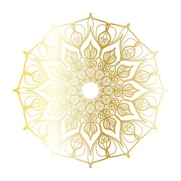  mandala flower coloring  Stock Illustration