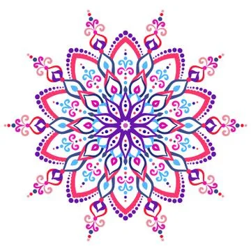 Mandala Flower Design Element Stock Illustration