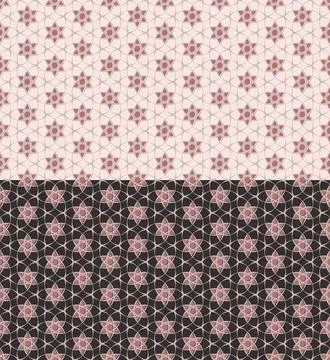 Mandala flower seamless pattern. Ethnic boho style Ornamental Grid. Floral 스톡 일러스트