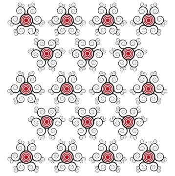 Mandala flower texture 库存插图