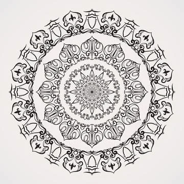 Mandala forms a unit of royal army Stock Illustration