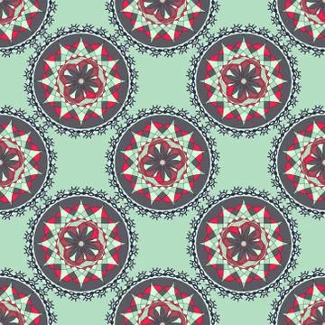 Mandala, gear design. Stock Illustration