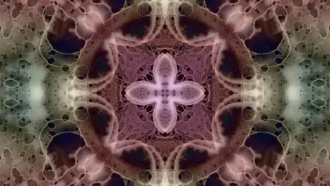 Mandala of the generation. Music video background. Background for meditation Stock Footage 305773992