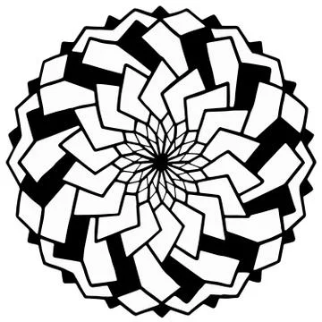Mandala geometric flower Stock Illustration