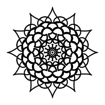 Mandala Geometric Pattern for Decorative Design Stock Illustration