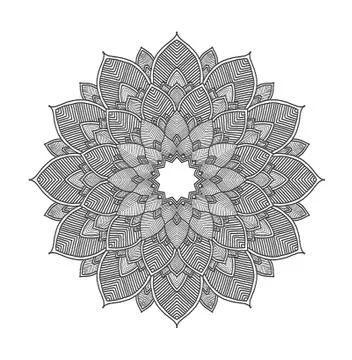 Mandala Geometric Whirl Stock Illustration